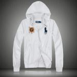 zipper polo ralph lauren veste hoodie hommes star 2013 beau polo big pony blanc
